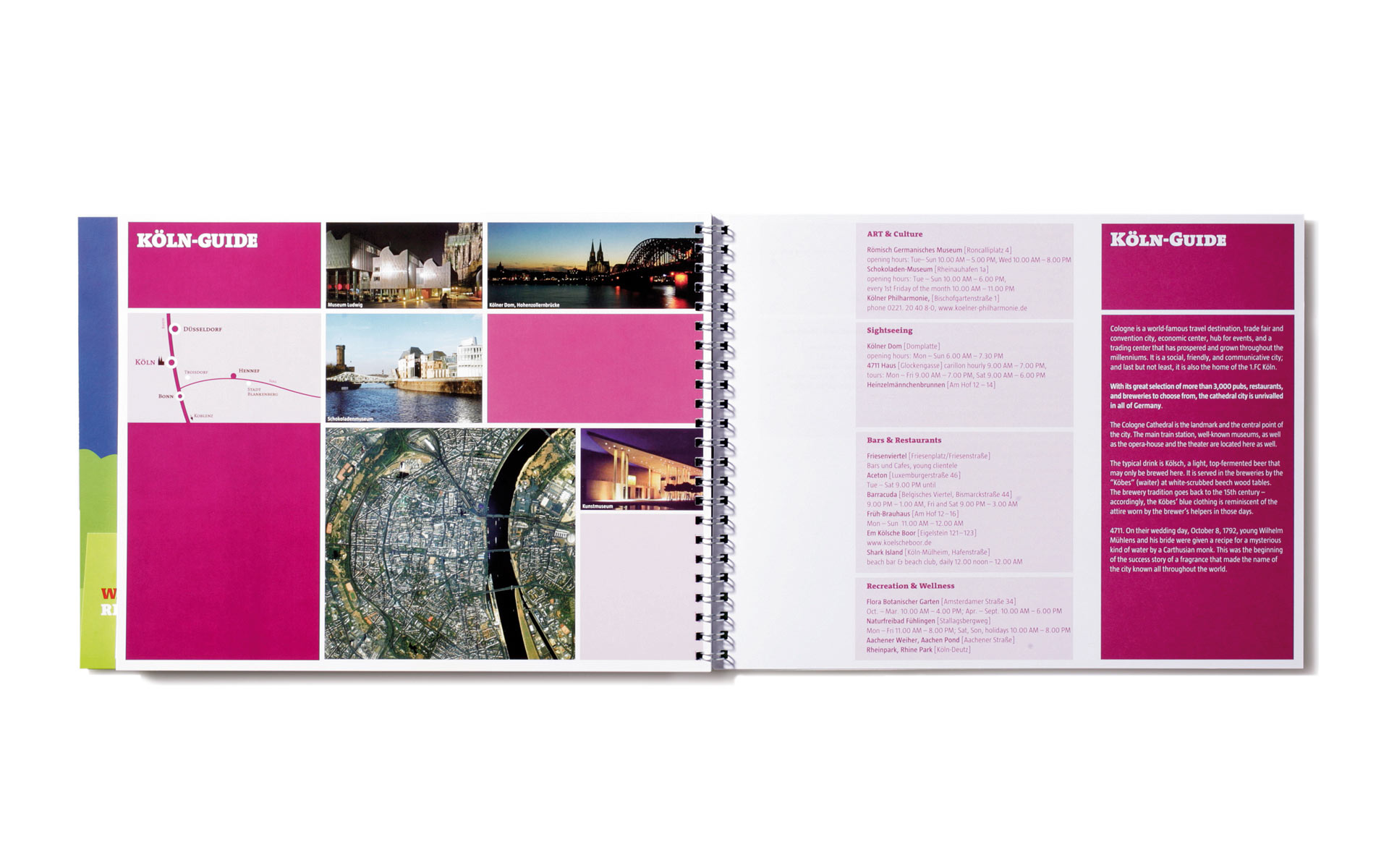 Sportschule Hennef Kommunikationsmittel, Corporate Communication, Imagebroschüre, Doppelseite