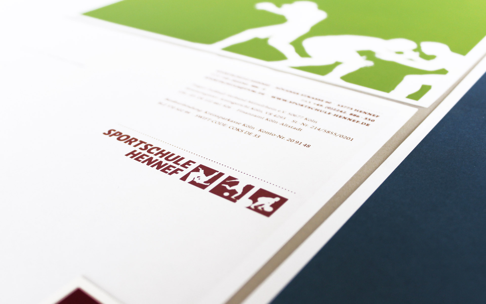 Sportschule Hennef Corporate Design, Briefbogen, Logotype