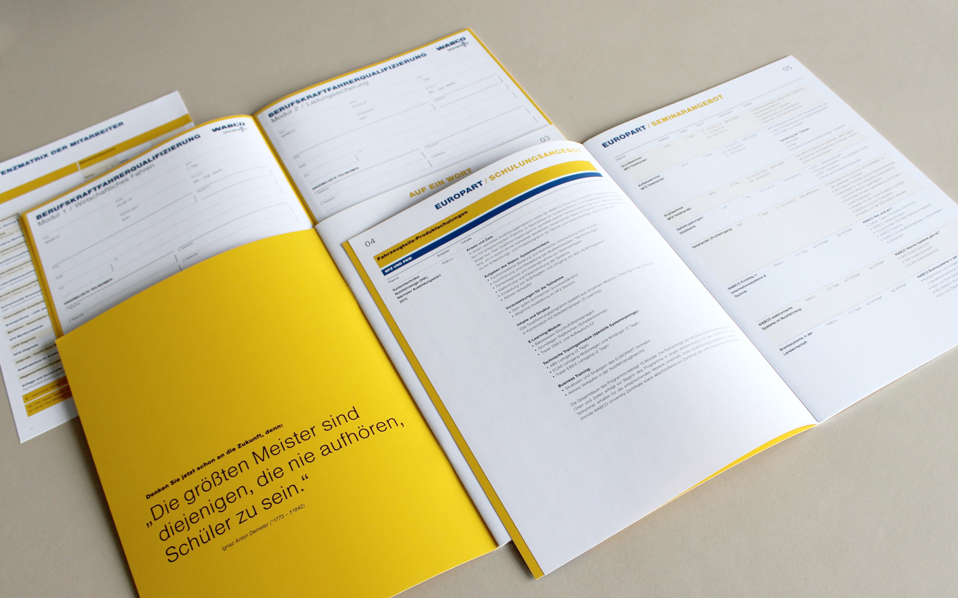 EUROPART Corporate Communication, Broschürengestaltung