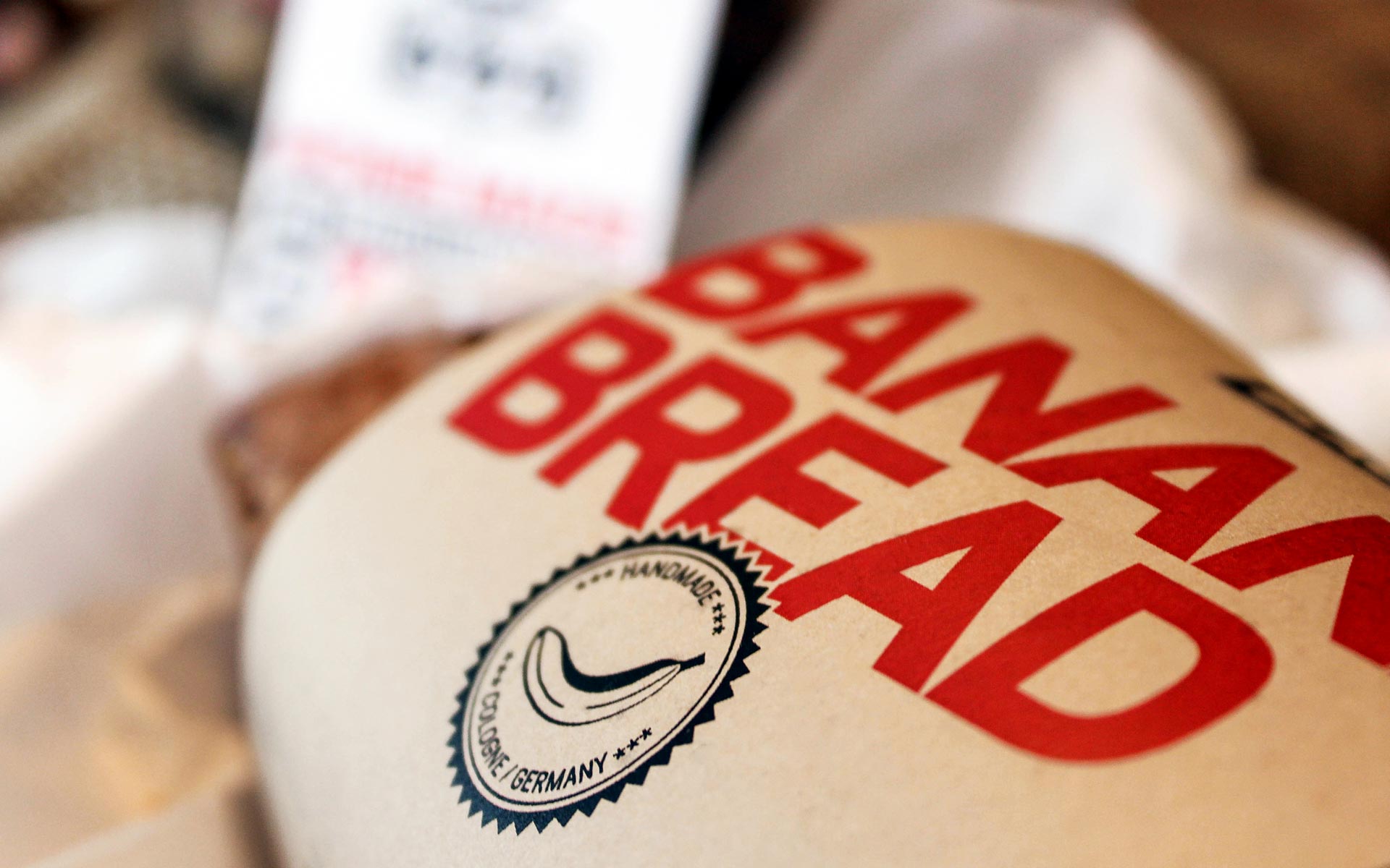 Black Belt Bakery Corporate Design, Banderole für Brot und Kuchen