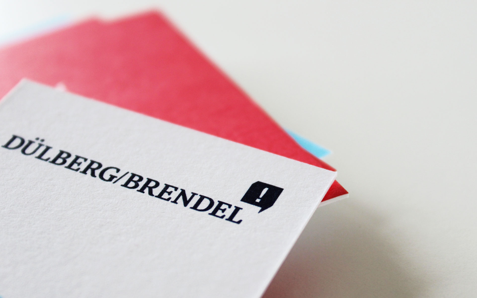 Dülberg & Brendel Corporate Design, Visitenkarte, Detail Logotype