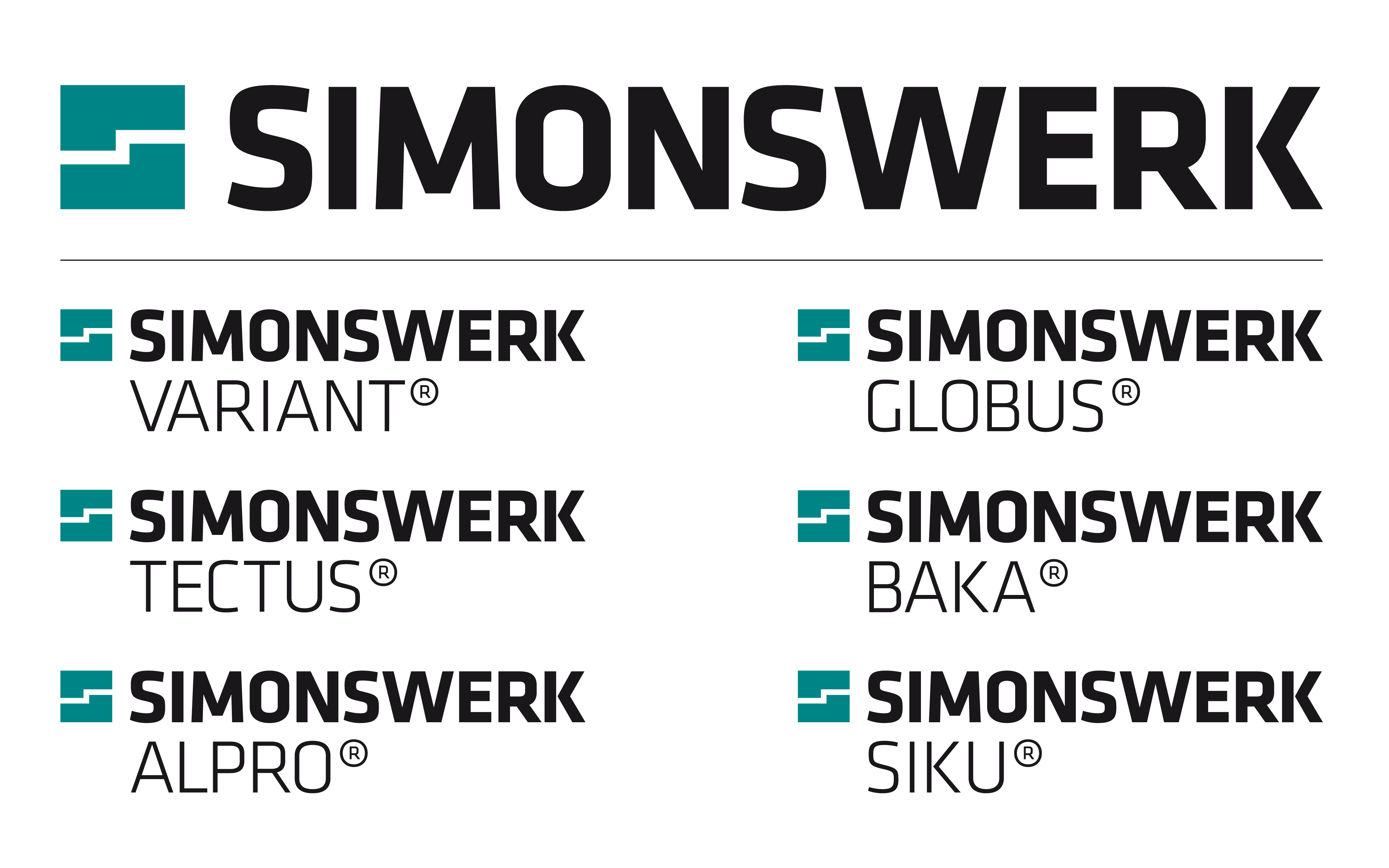 Simonswerk Corporate Design, Markenarchitektur