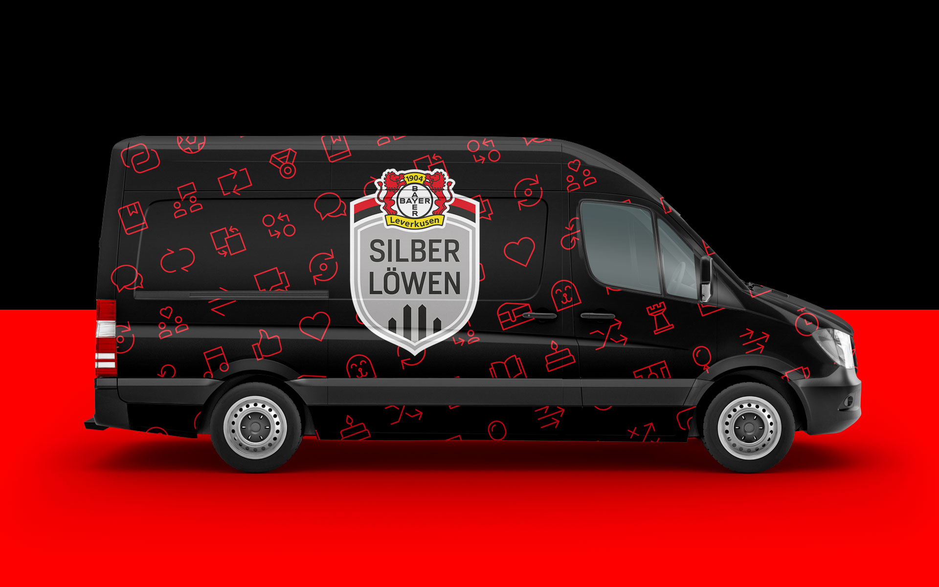 Bayer 04 Leverkusen, Corporate Design Silberlöwen, Car-Branding