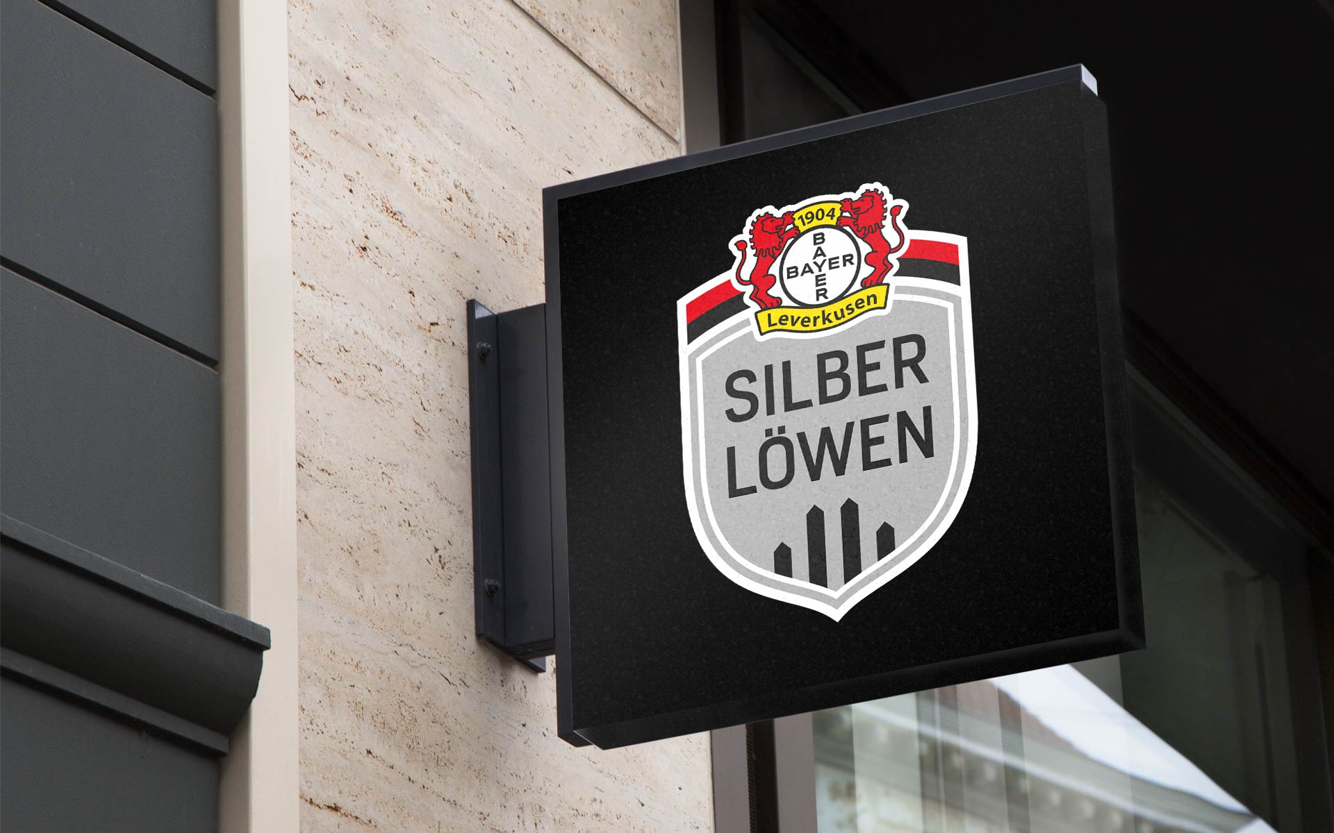 Bayer 04 Leverkusen, Corporate Design Silberlöwen, Signage