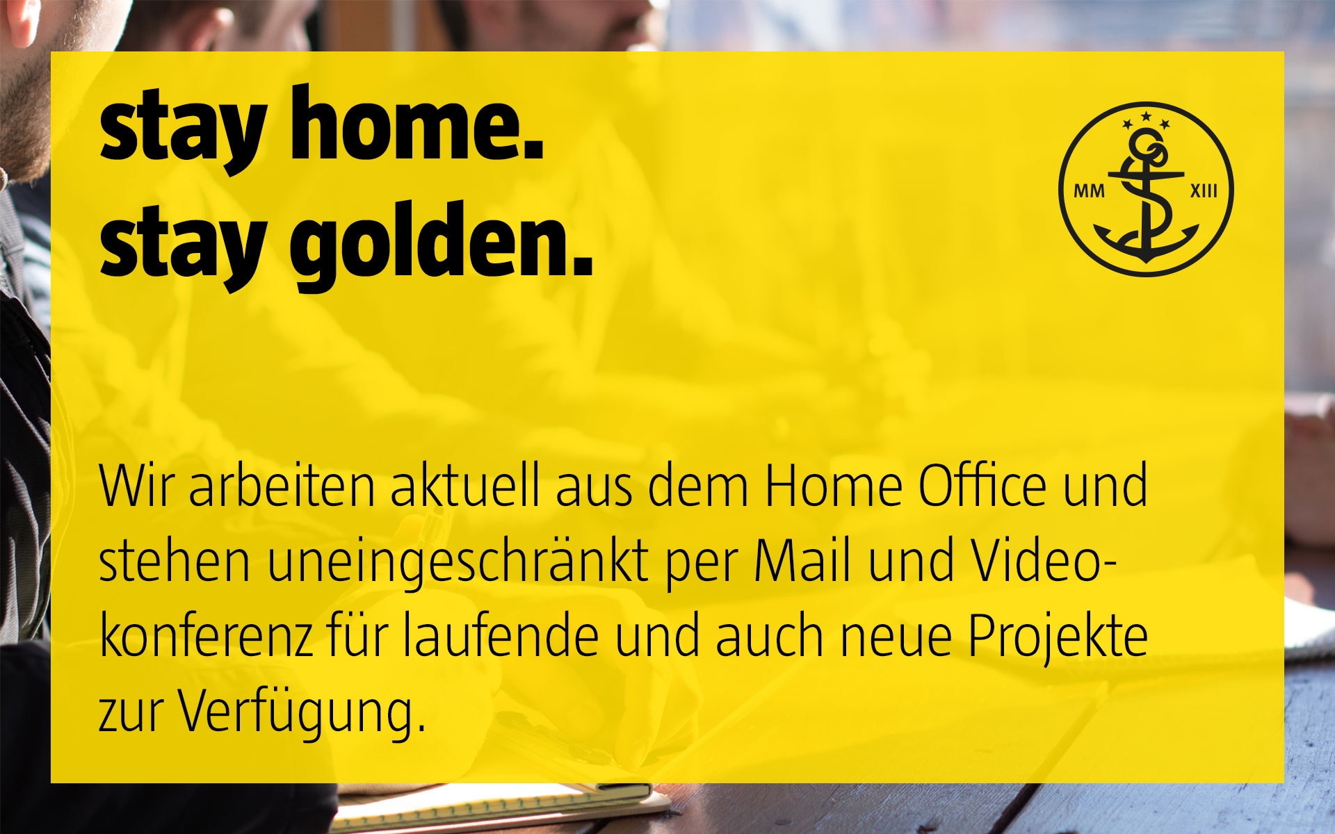 stay golden, home office, corona, corvid19, project, designer, corporate design, brand identity, markenkommunikation, düsseldorf