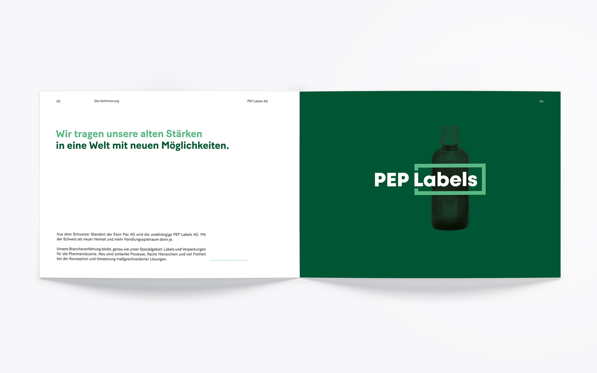 PEP Labels AG, Branding, Corporate Design