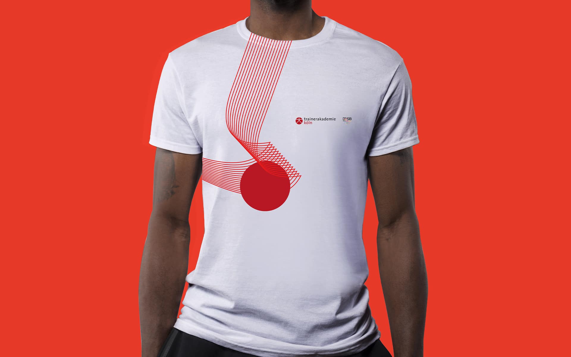 Trainerakademie Köln Corporate Design, T-Shirt-Branding