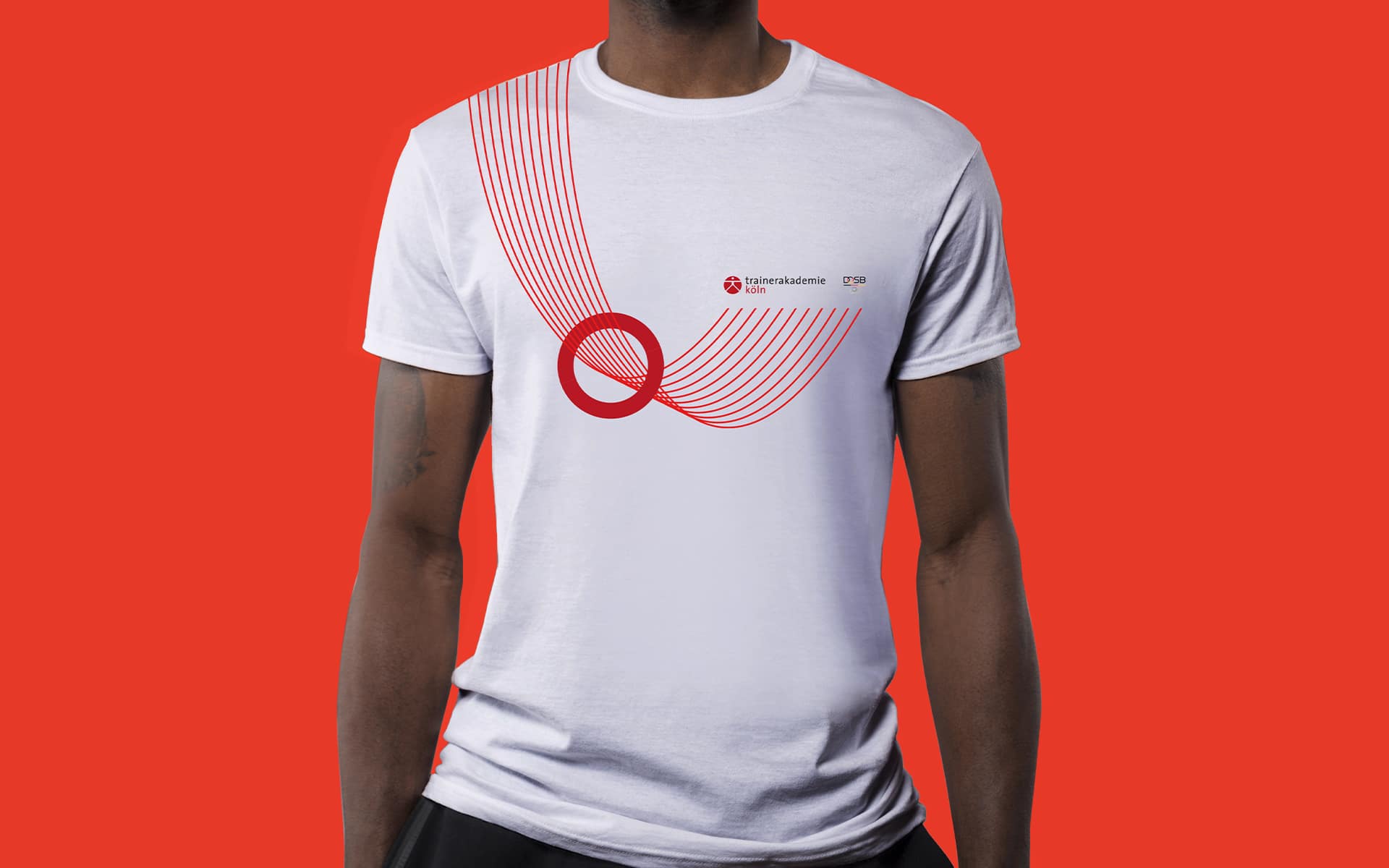 Trainerakademie Köln Corporate Design, T-Shirt-Branding