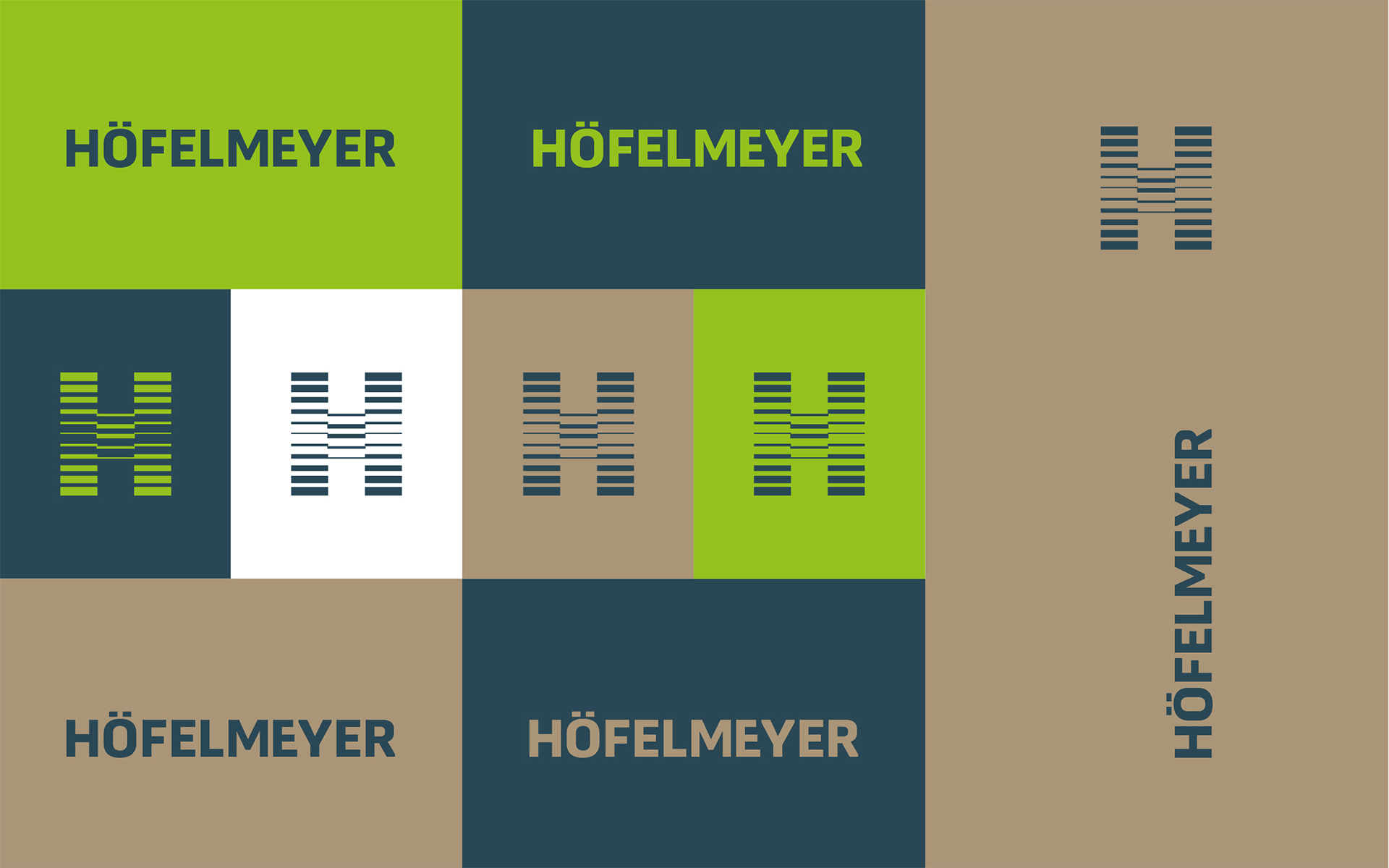 Logotype-Varianten, Höfelmeyer Corporate Design